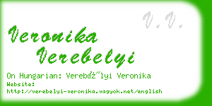 veronika verebelyi business card